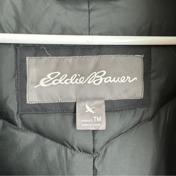 Eddie Bauer Black WeatherEdge Down Parka Winter Coat Jacket M - Picture 13 of 14